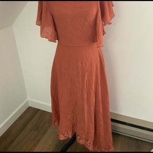 Mia Joy Asymmetrical Lace Long Dress Size Small